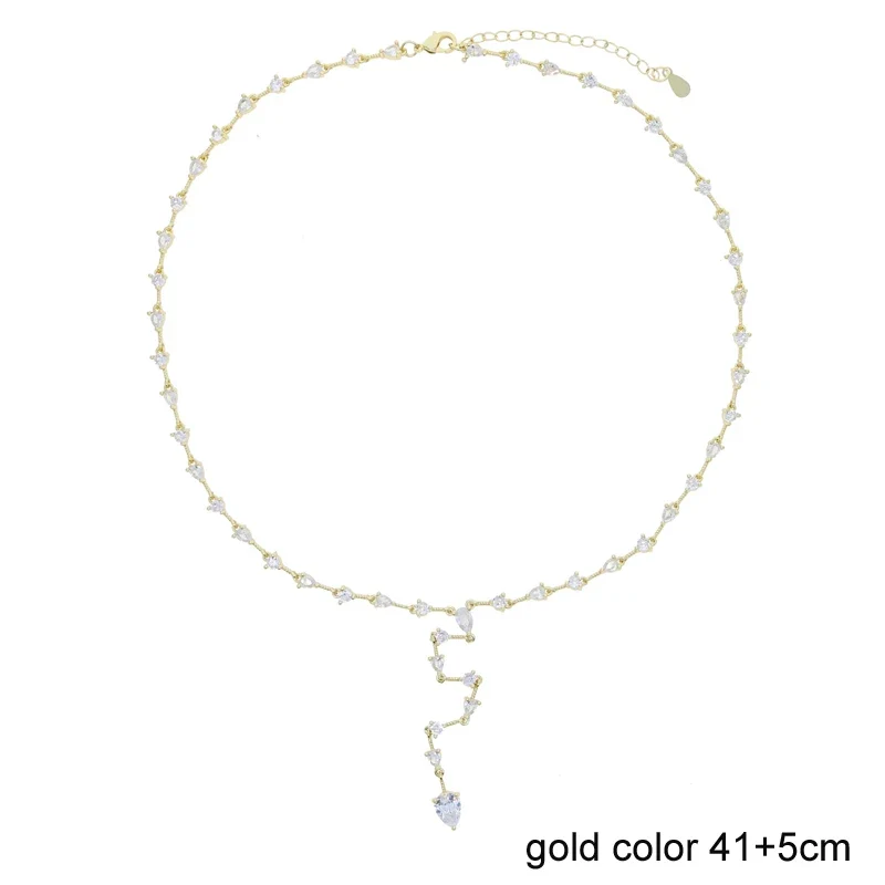 Water Drop Necklace – Gold - Image 9
