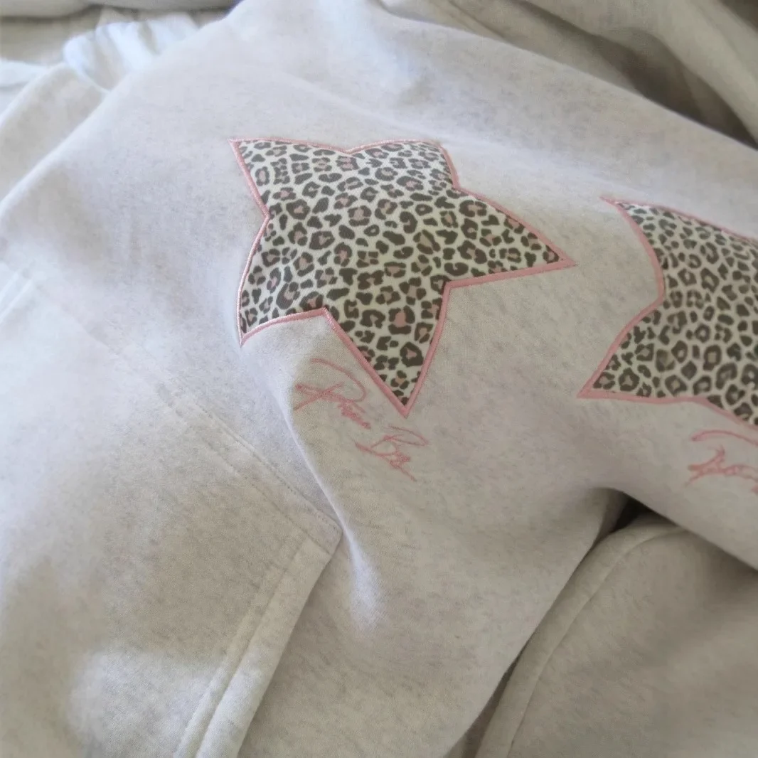 Leopard Star Girl Hoodie – Gray Hoodies & Sweatshirts - Image 6