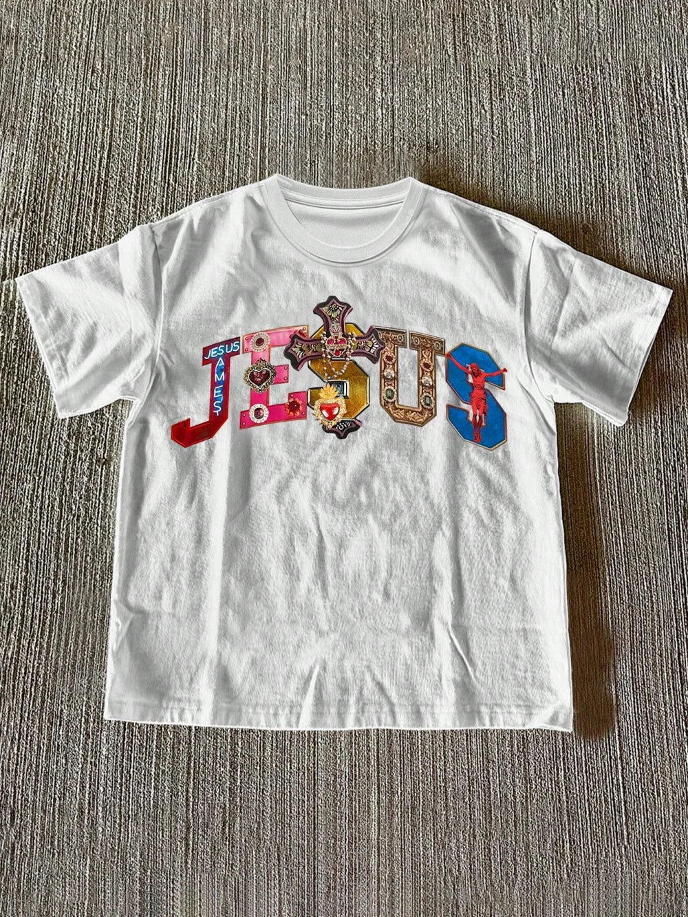 Jesus Printed T-Shirt – White