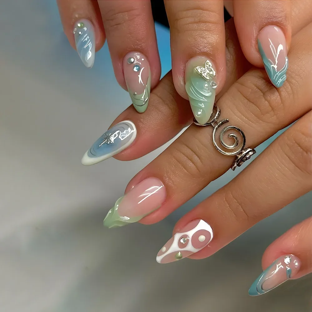 24pcs Coral Glaze Nails – Nail Care