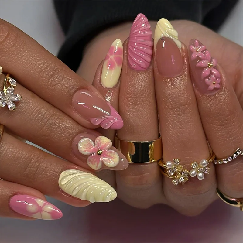 24PCS Maria Almond False Nail – Nail Care - Image 2