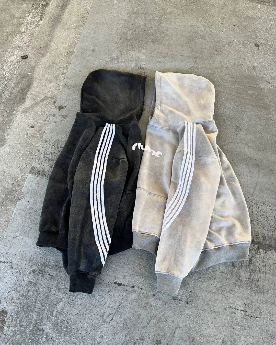 Stripe Hoodie – White Hoodies & Sweatshirts - Image 2