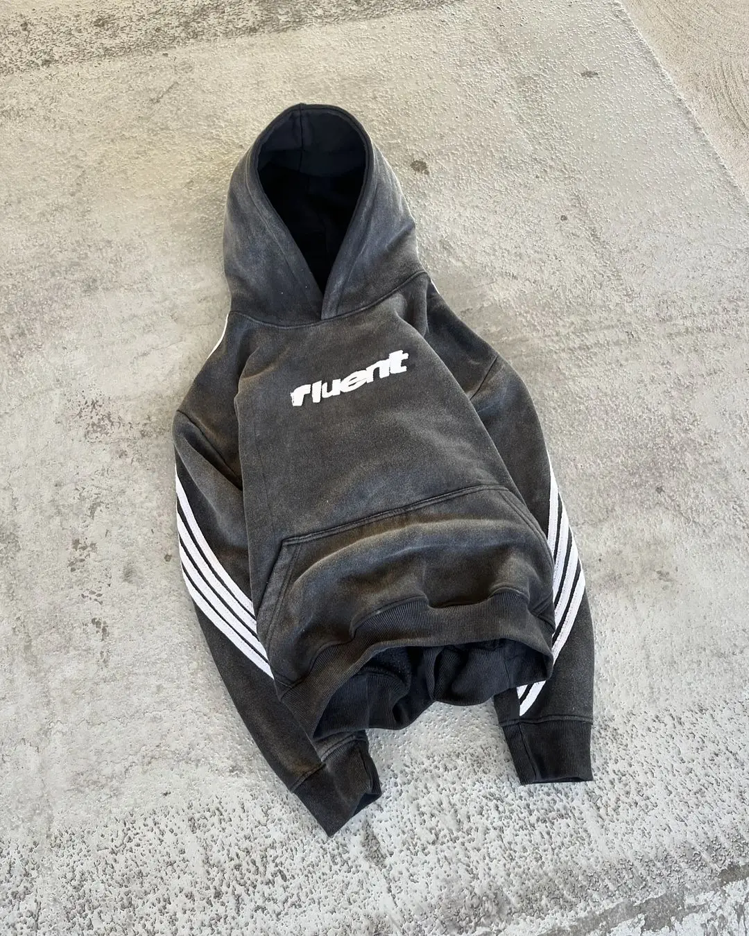 Stripe Hoodie – White Hoodies & Sweatshirts - Image 3