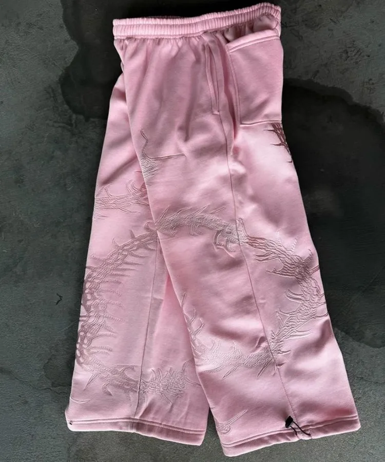 Embroidered Set – Pink Co-ords & Sets - Image 3