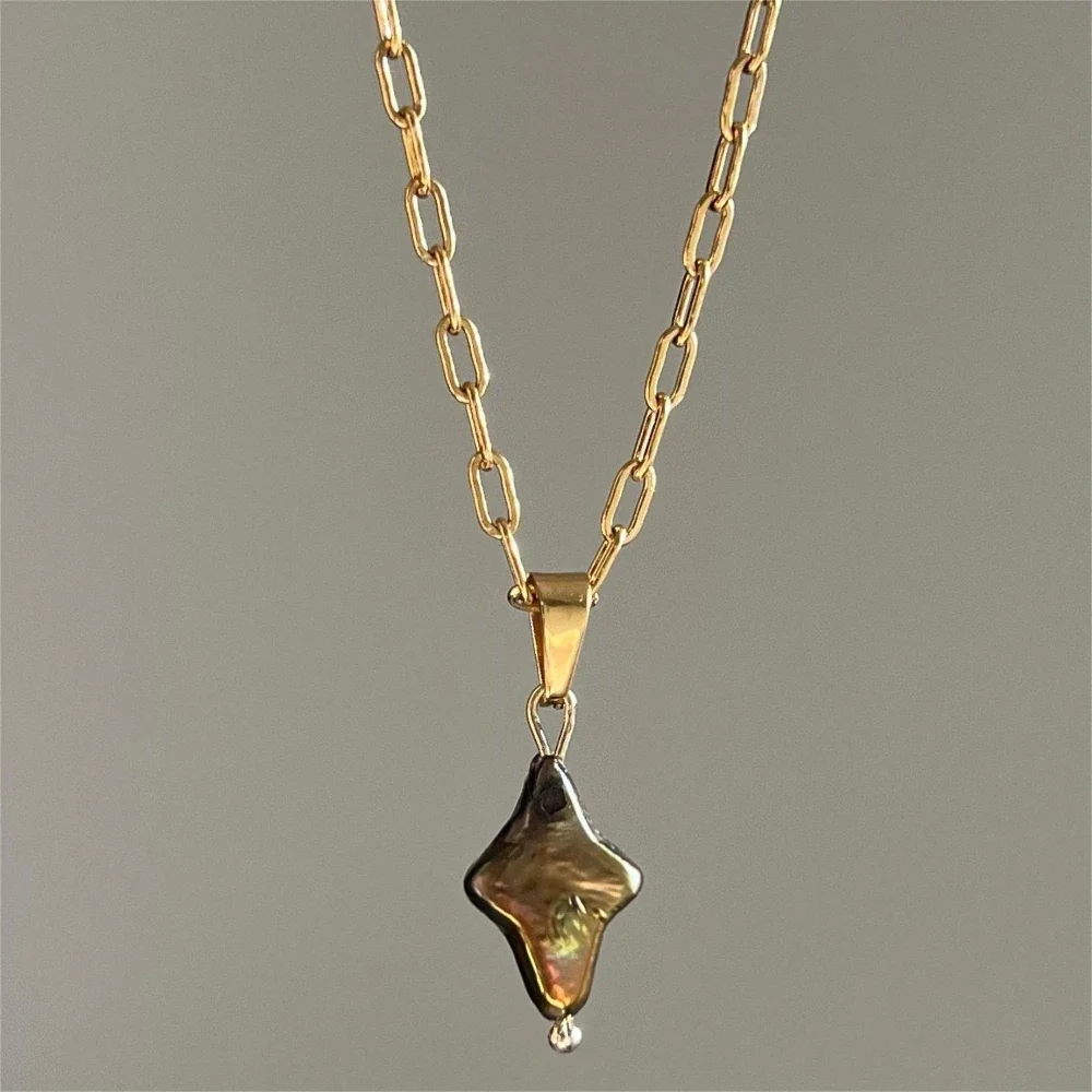 Pearl Cross Necklace - Image 4