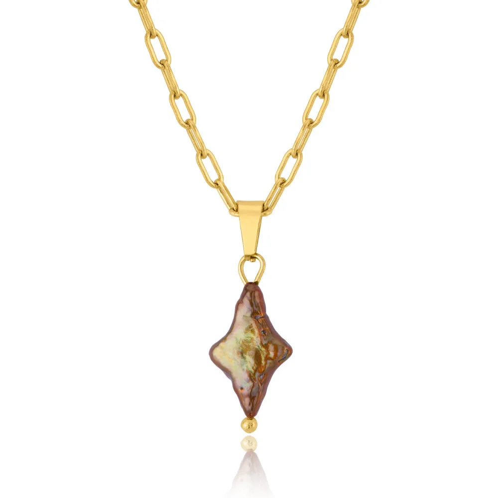 Pearl Cross Necklace - Image 6