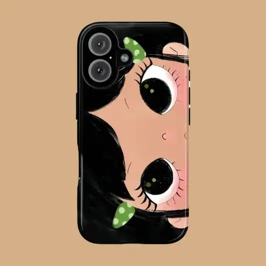 Comic Girl Phone Case - Image 2