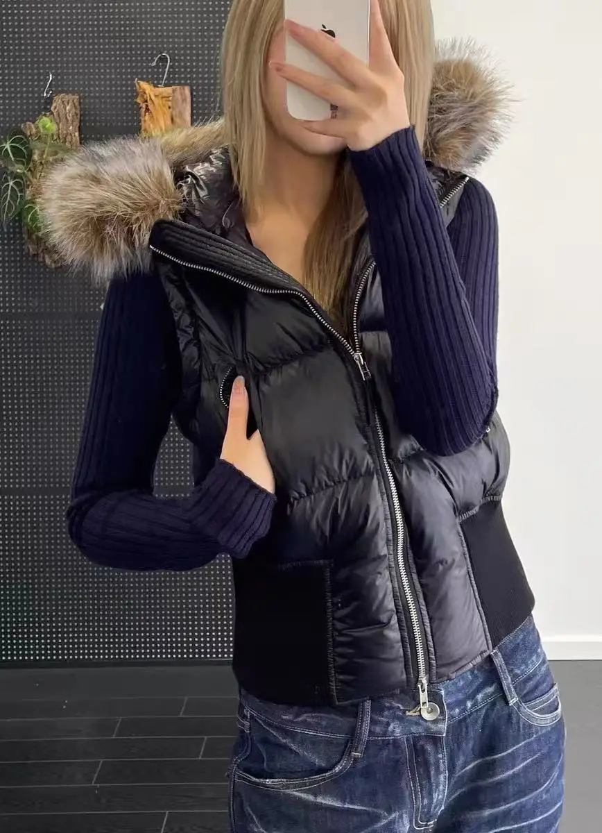 Detachable Parkas Winter Jacket – Black - Image 3