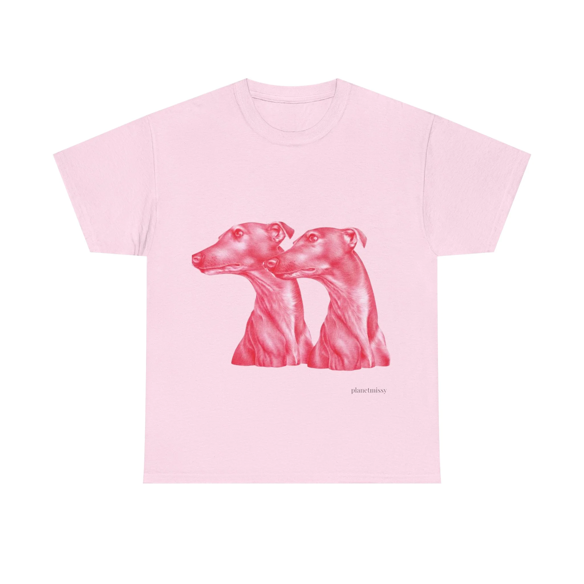 Duo Dog Tee – Pink T-Shirt - Image 2