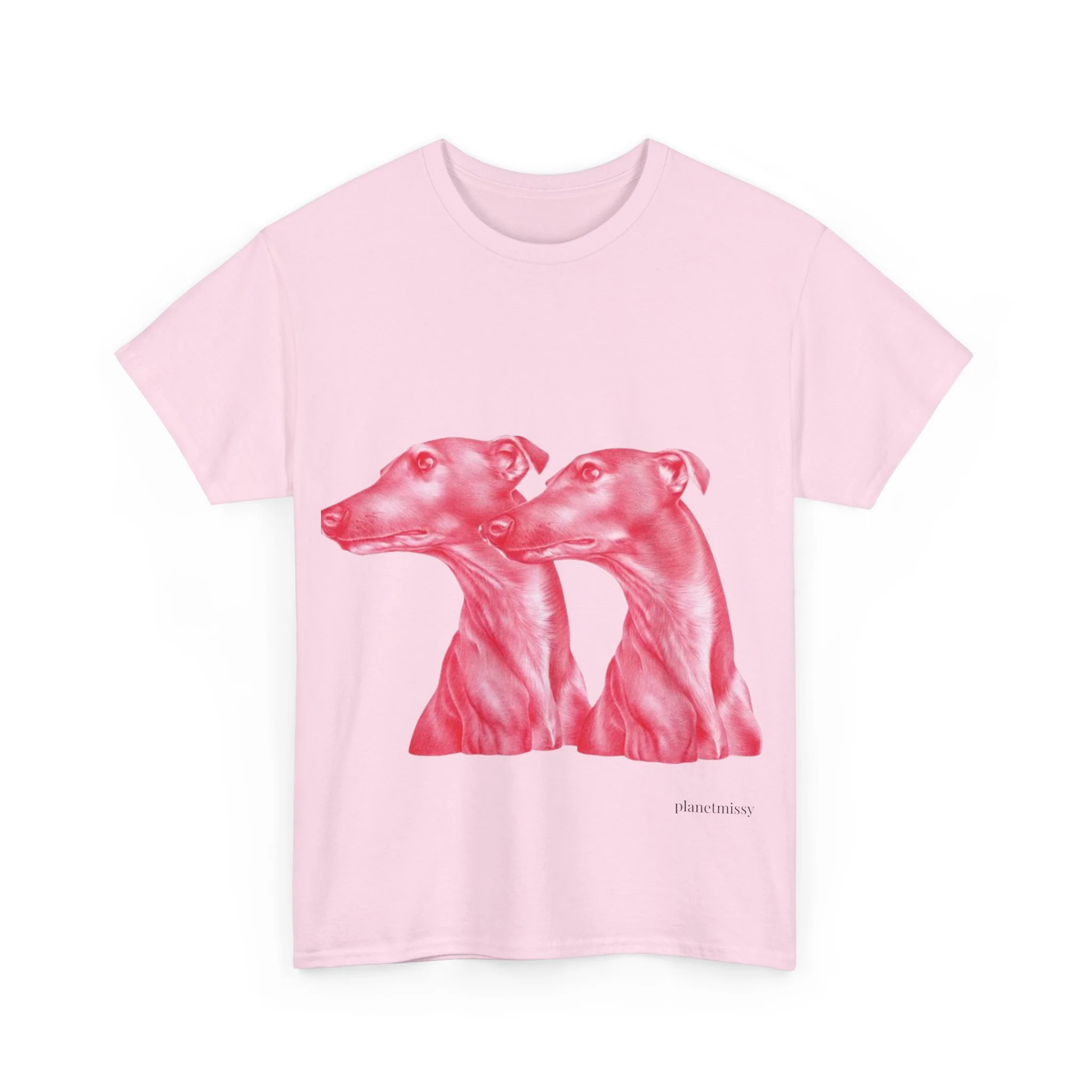 Duo Dog Tee – Pink T-Shirt - Image 7