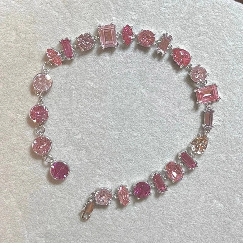 Pink Crystal Bangle – Bracelets