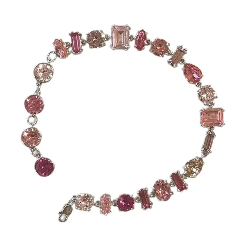 Pink Crystal Bangle – Bracelets - Image 2
