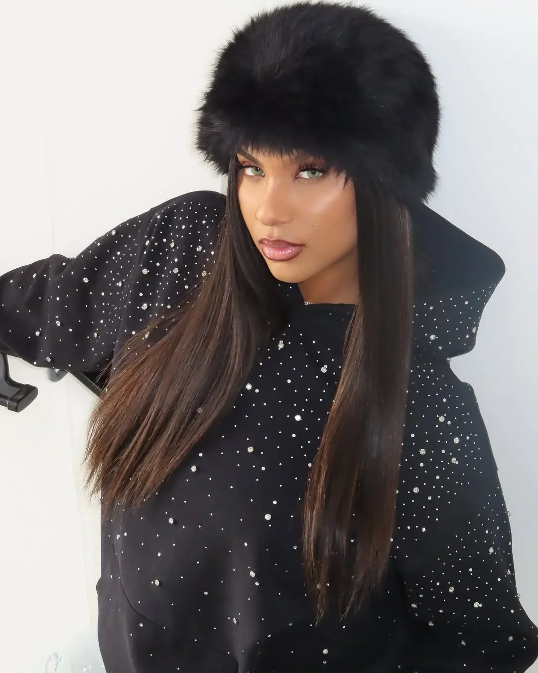 Rhinestone Hoodie – Dotted Hoodies & Sweatshirts - Image 3