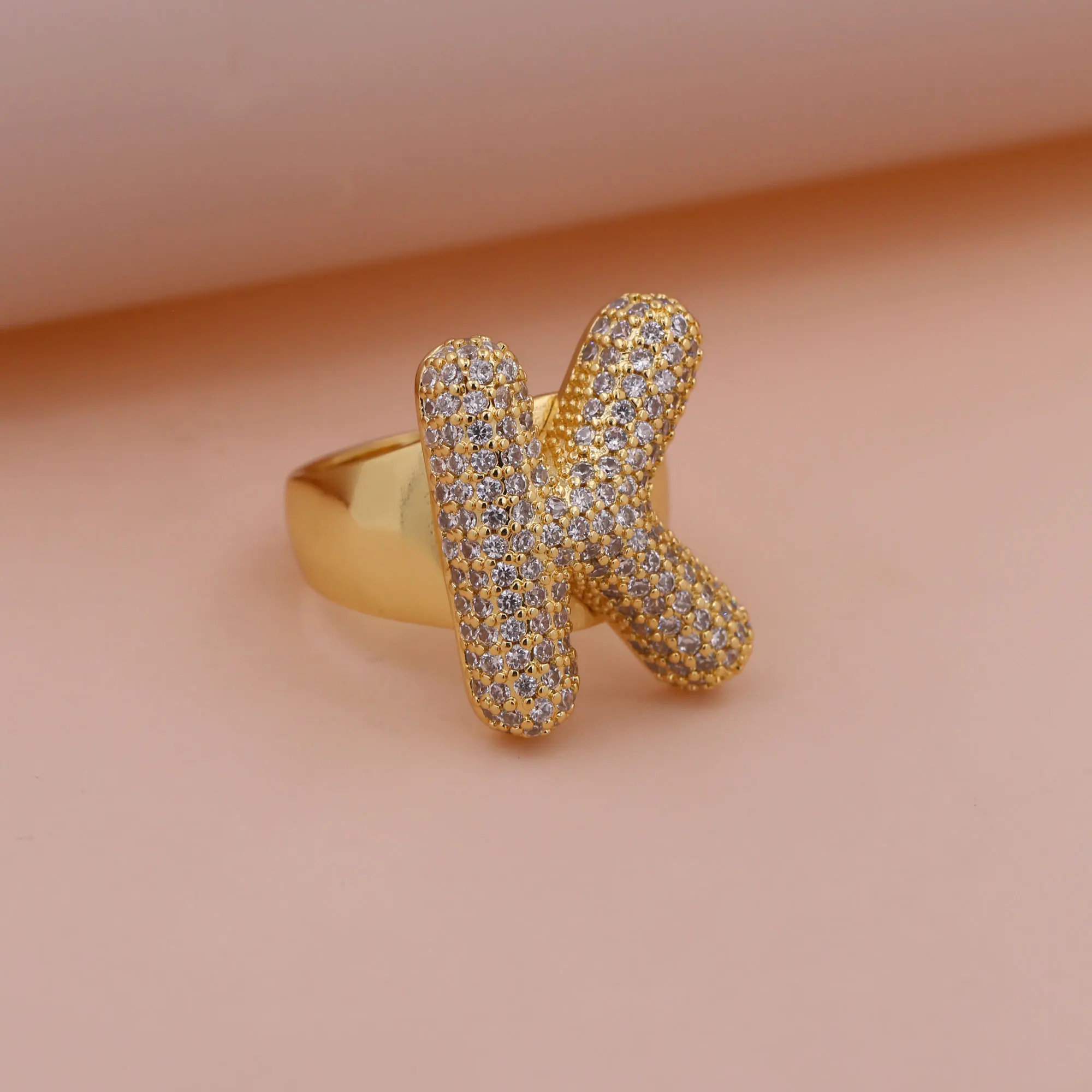 Chunky Letter Rings – Gold - Image 28