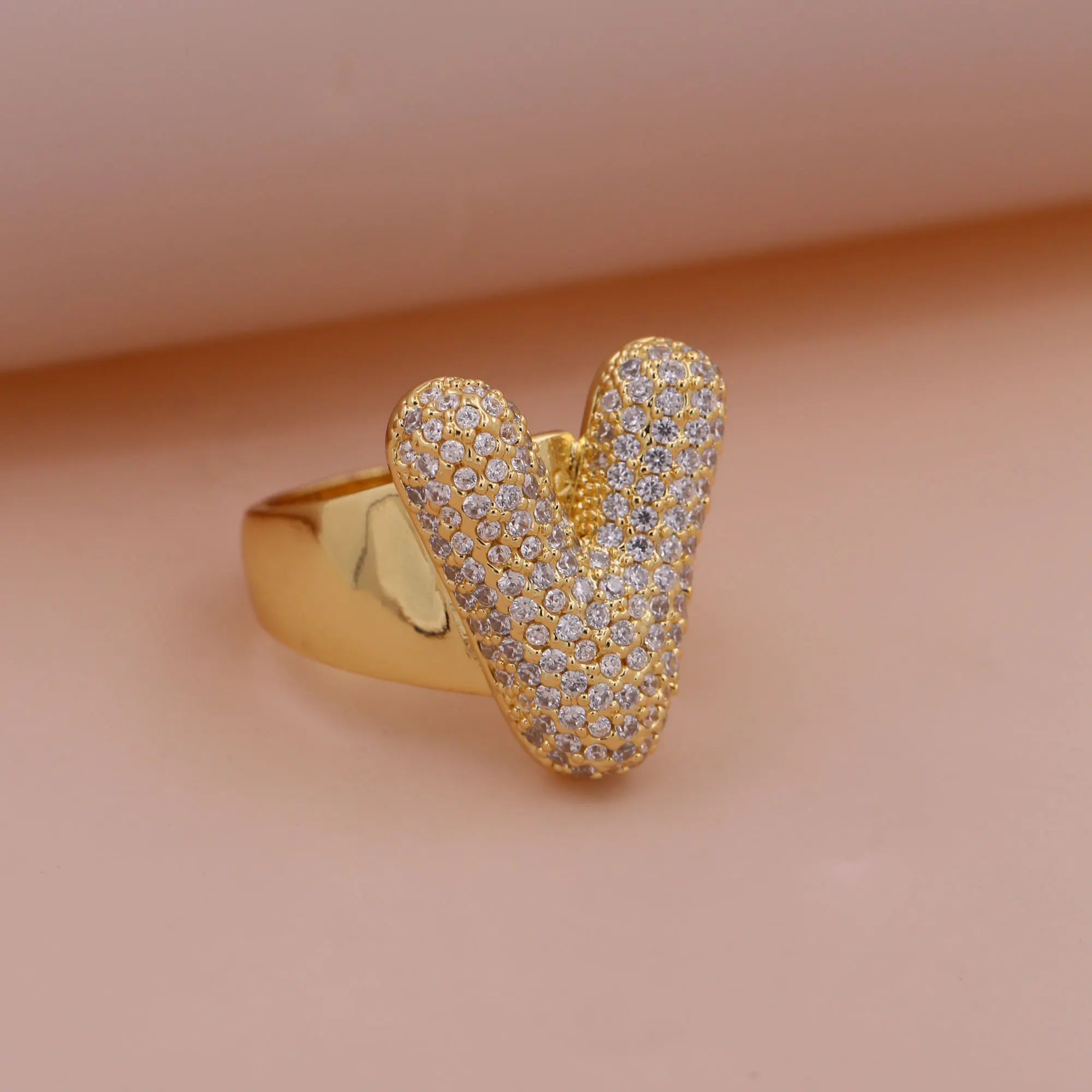 Chunky Letter Rings – Gold - Image 6