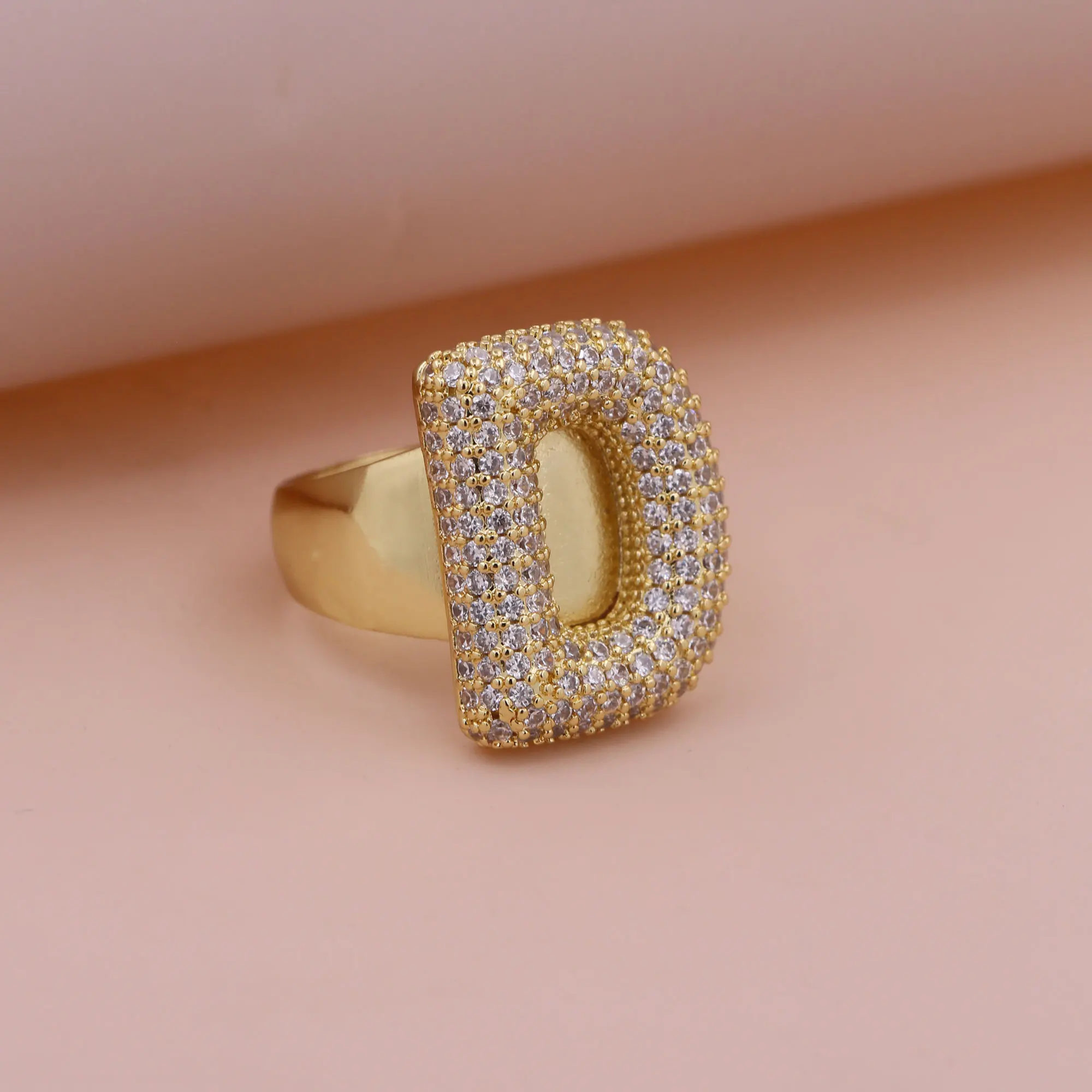 Chunky Letter Rings – Gold - Image 8