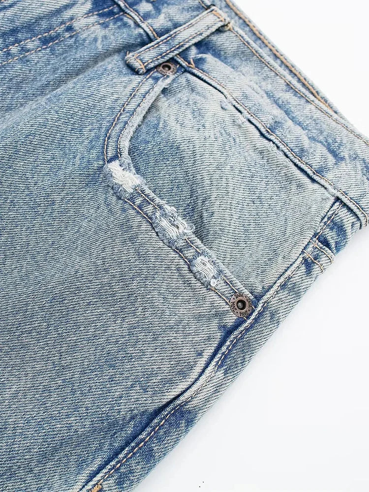 Patchwork Jeans – Blue - Image 6