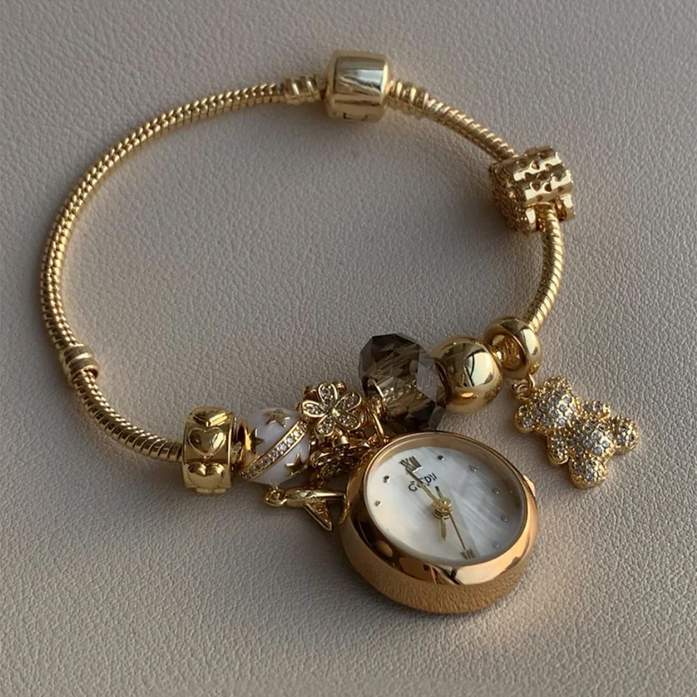 Quartz Bear Bracelet – Silver
