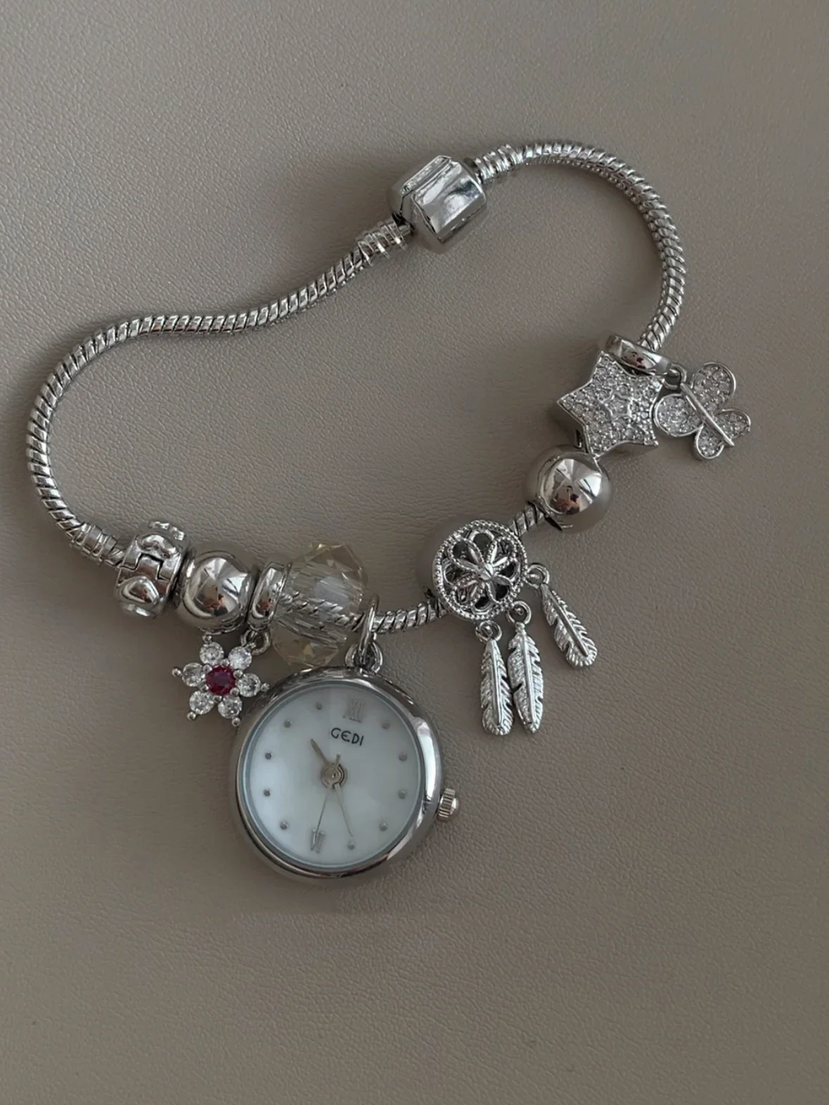 Quartz Bear Bracelet – Silver - Image 4