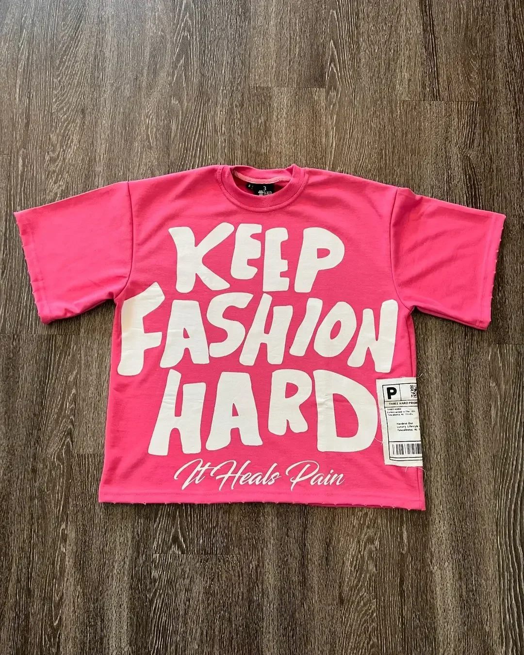 Keep Fashion Hard Tee – Pink Tops - Image 21