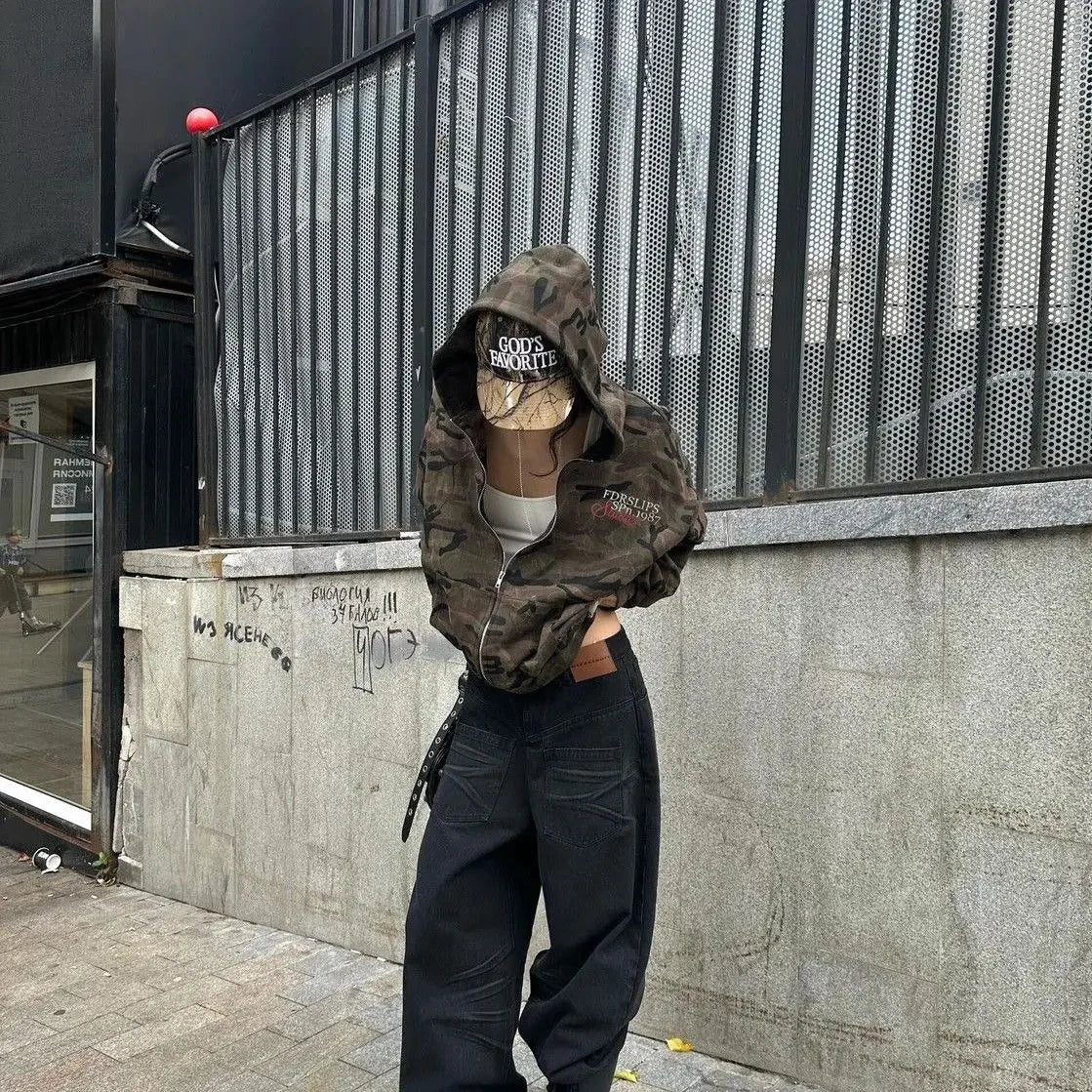 Hooded Camouflage Hoodie – Hoodies & Sweatshirts - Image 3