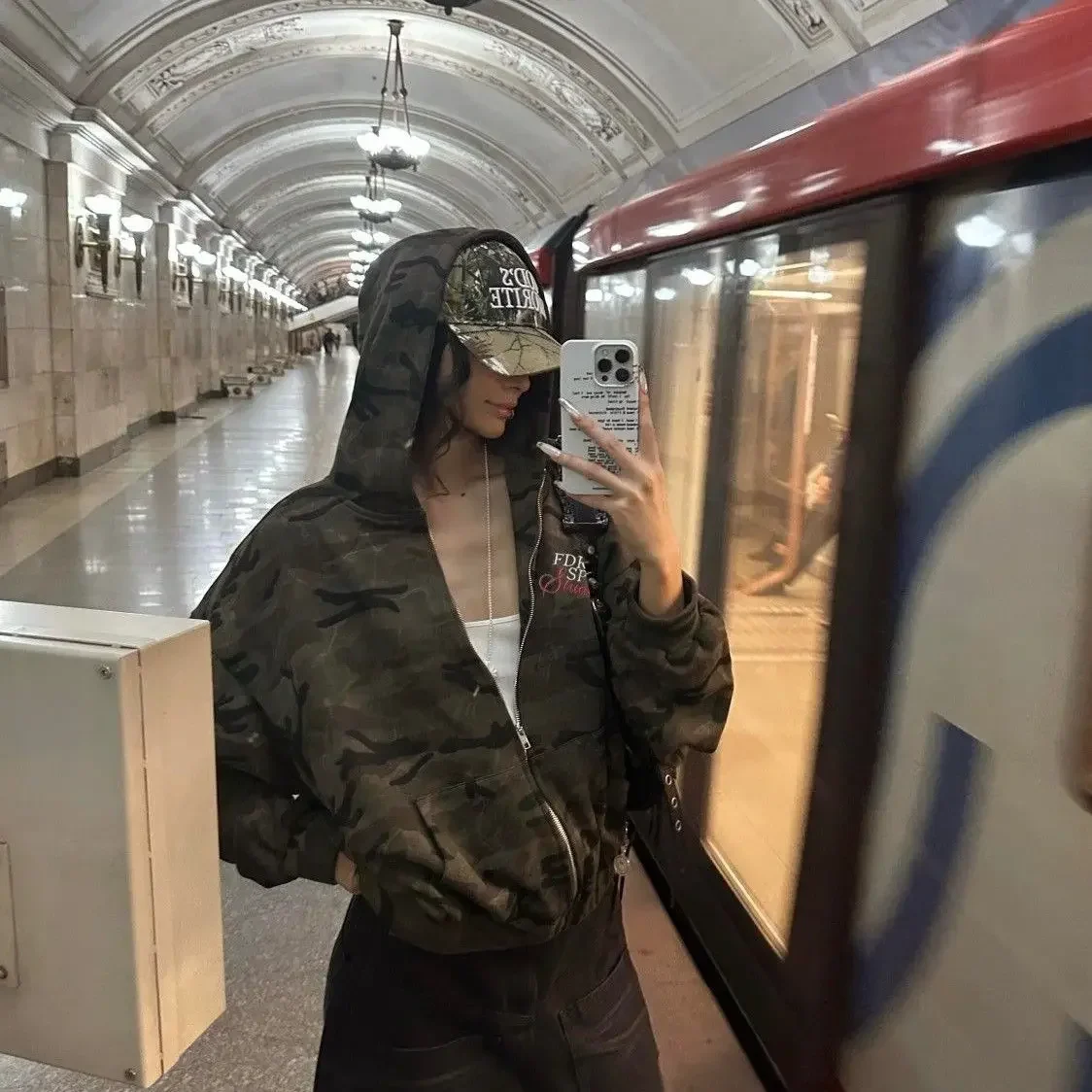 Hooded Camouflage Hoodie – Hoodies & Sweatshirts - Image 4