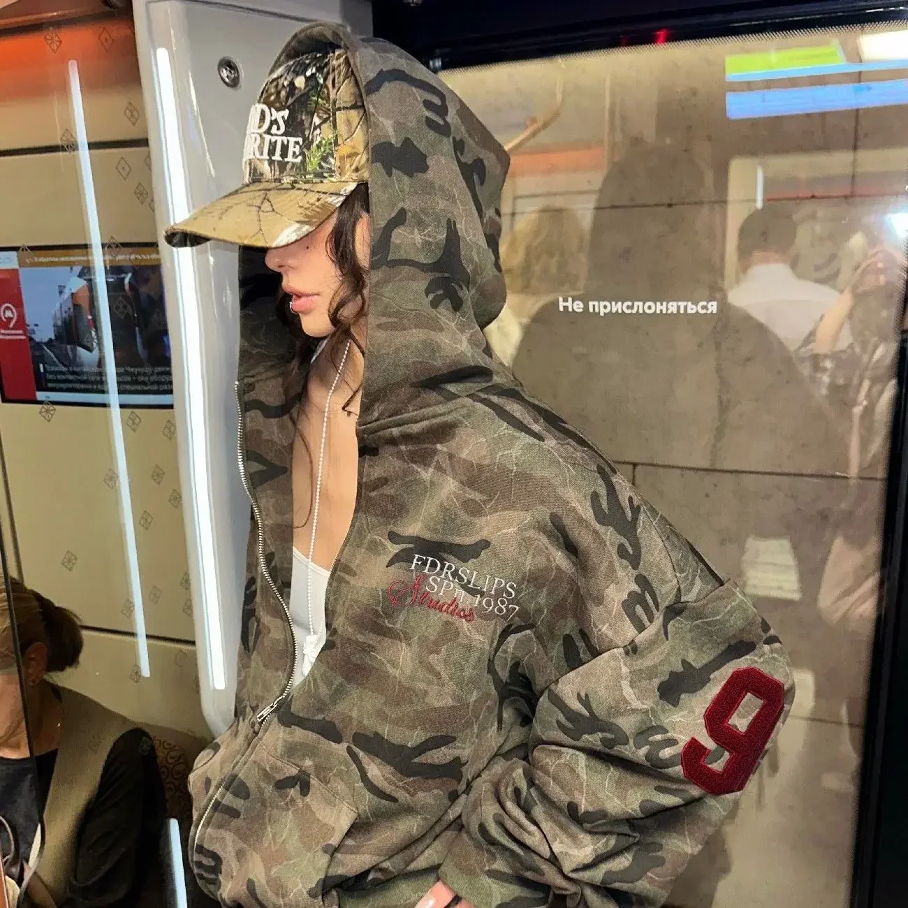 Hooded Camouflage Hoodie – Hoodies & Sweatshirts - Image 5