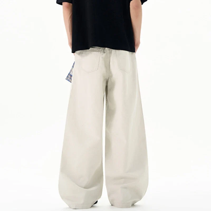 Casual Beige Wide Leg Trousers – Jeans - Image 5