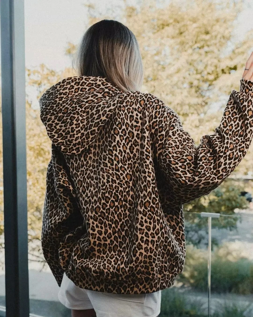 Cheetah Hoodie – Brown Hoodies & Sweatshirts - Image 4