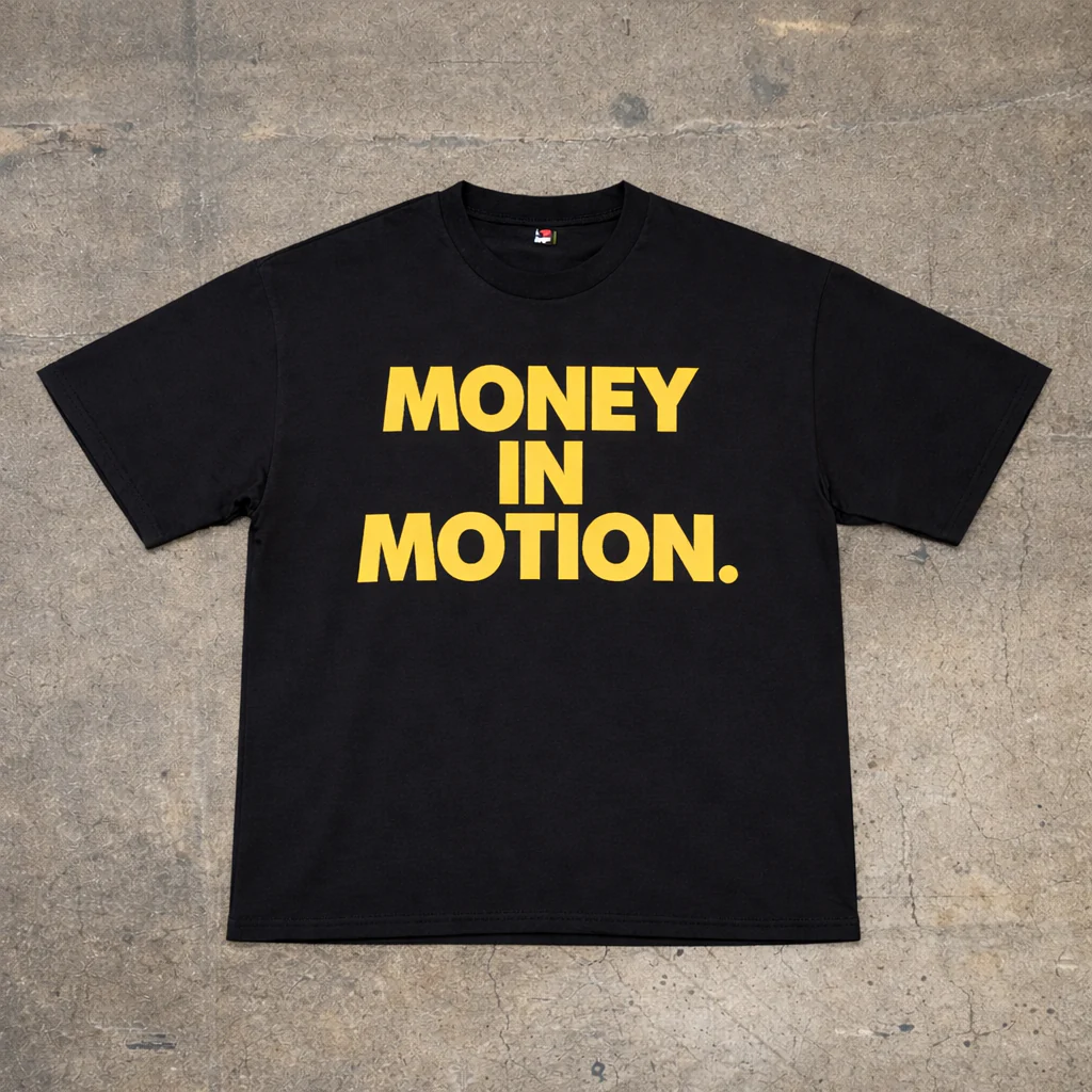 Money In Motion Tee – Black T-Shirt