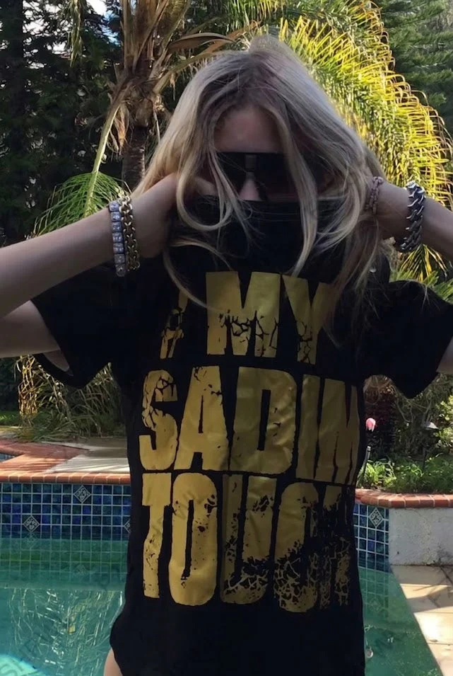 My Sadim Touch Graphic Baby Tee – Black Tops