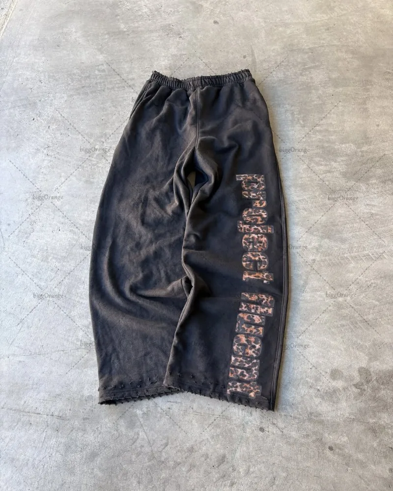 Leopard Print Sweatpants – Gray Trousers & Joggers - Image 6