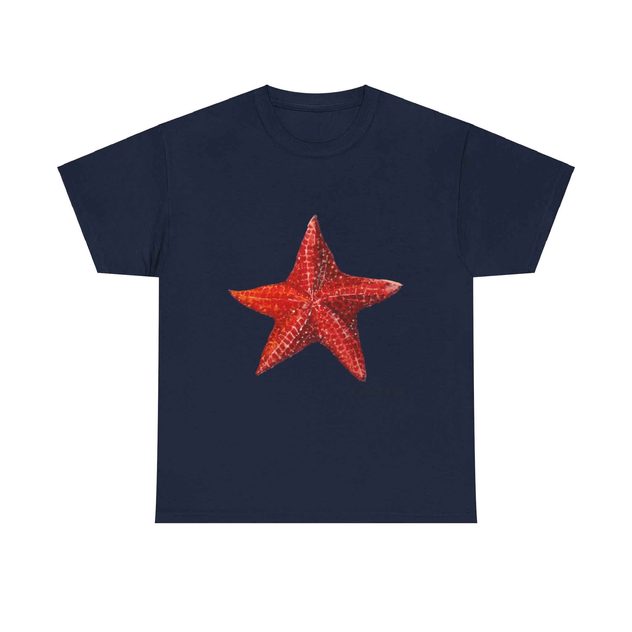 Red Starfish tee – T-Shirt - Image 3