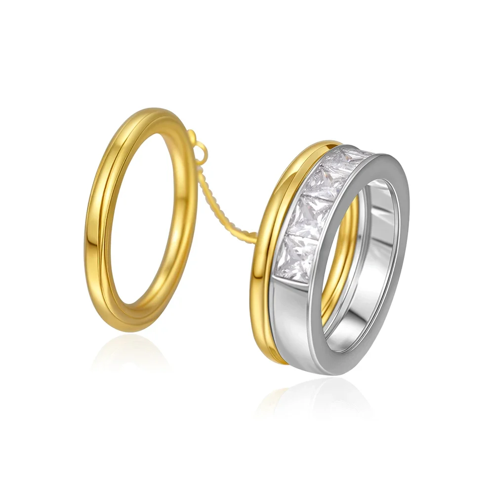 Stainless Steel Multilayer Rings - Image 6