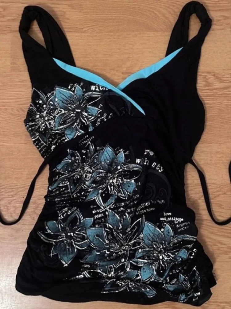 Retro Backless Top – Floral