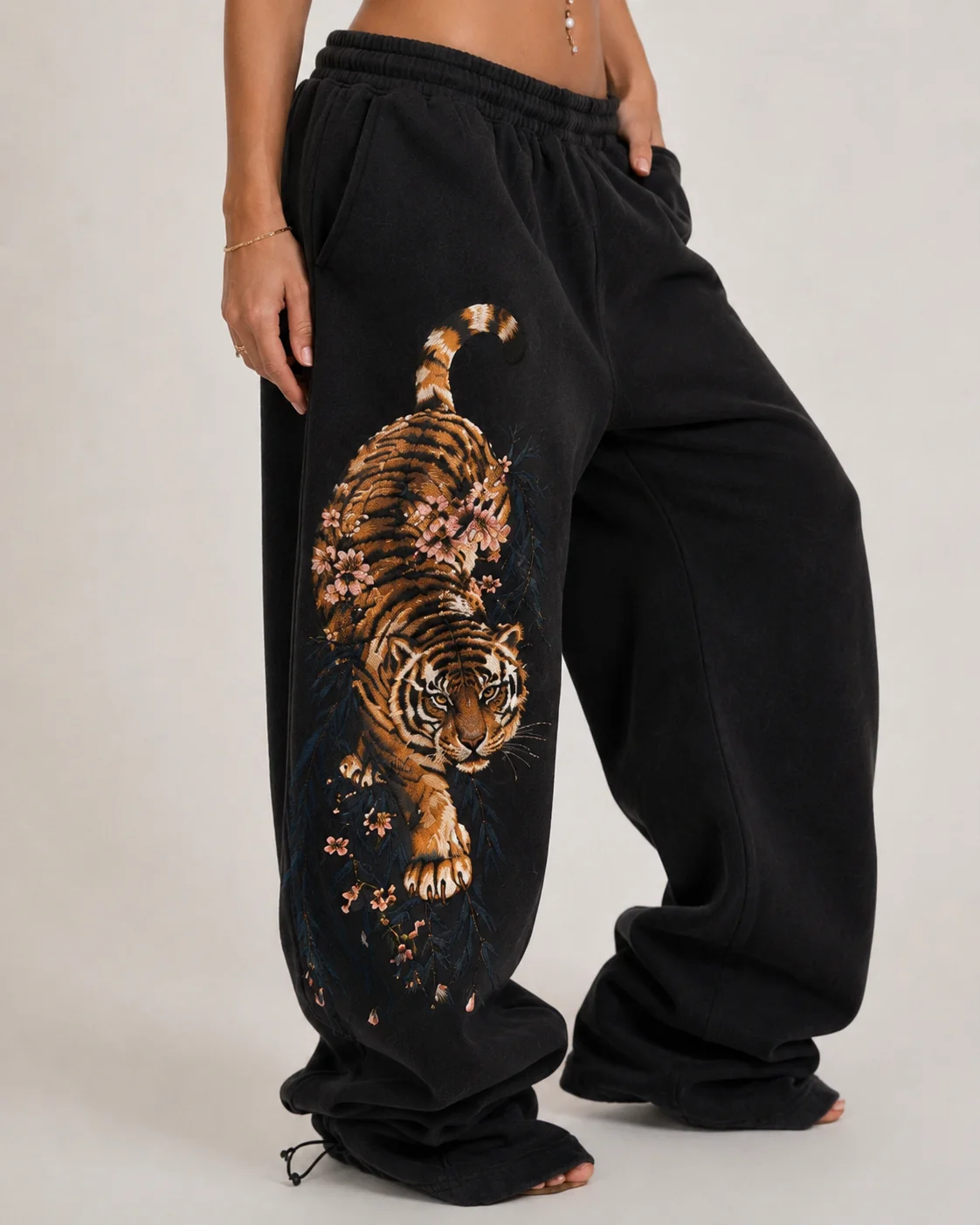 Tiger Drift Sweatpants - PRE-ORDER – Navy Trousers & Joggers - Image 3