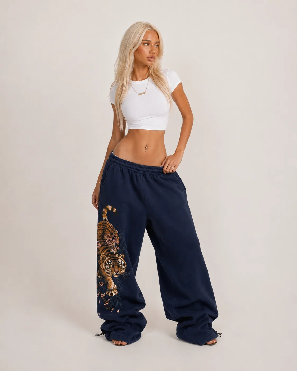 Tiger Drift Sweatpants - PRE-ORDER – Navy Trousers & Joggers - Image 9
