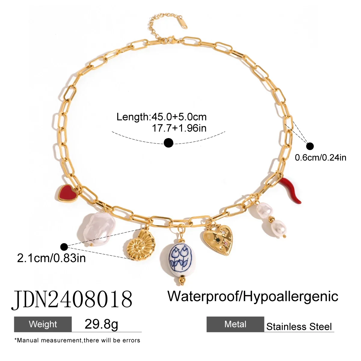 Gold Boho Necklace - Image 8