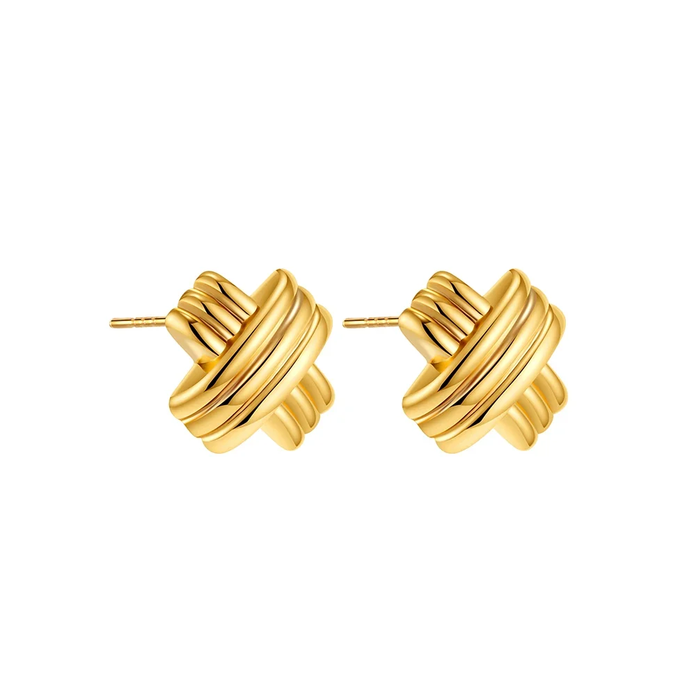 Gold Plated Stainless Earrings - Image 6