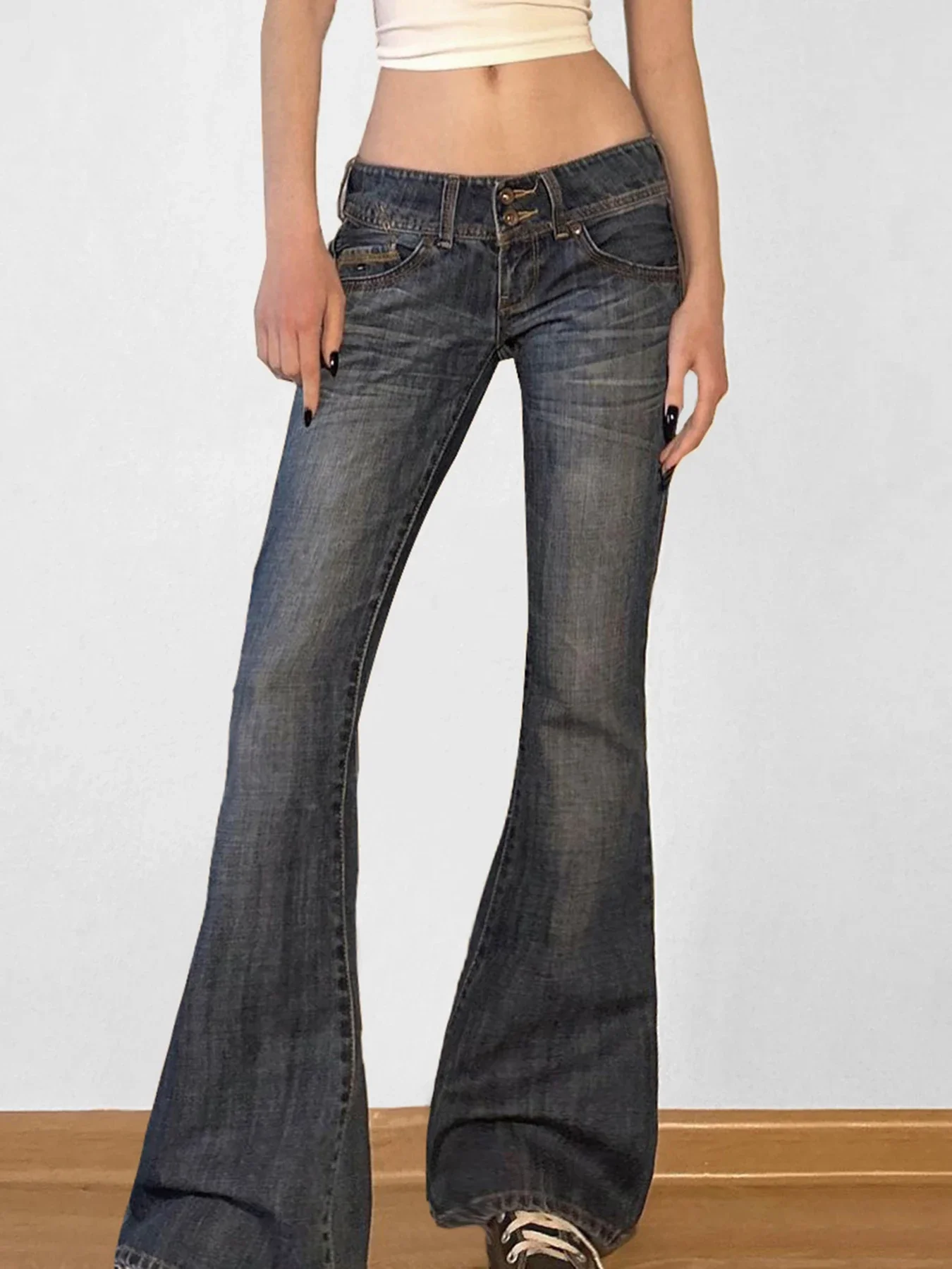 Flared Jeans – Blue - Image 3