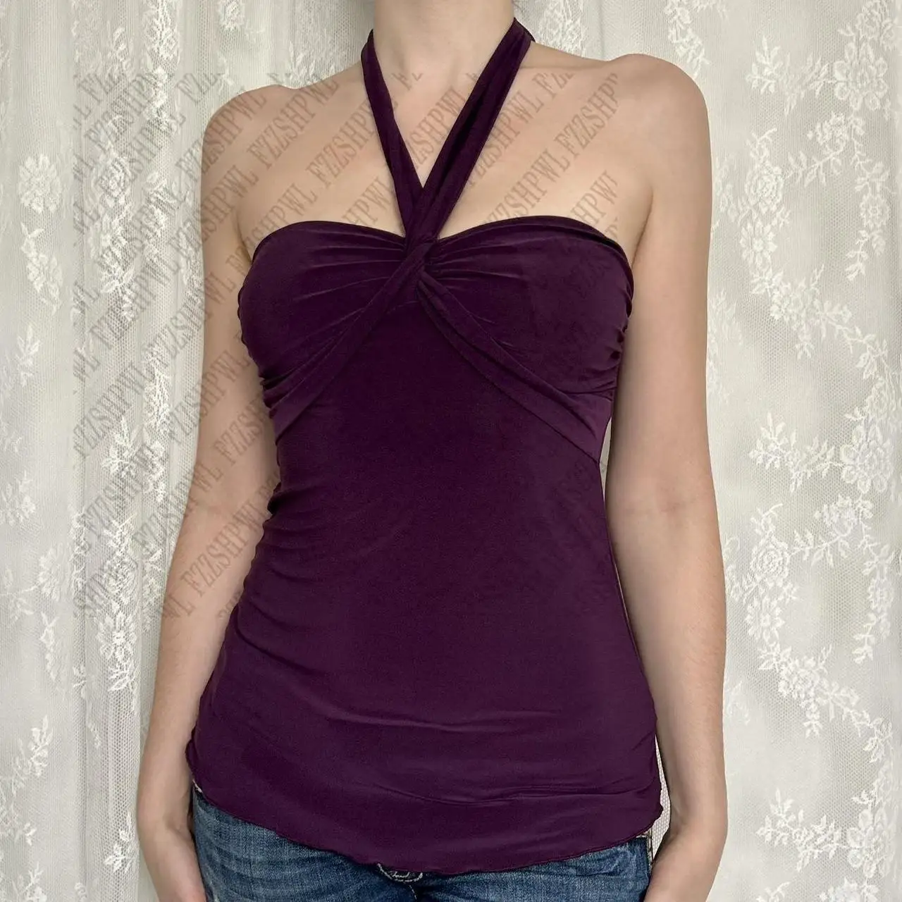 Viola Halter – Purple Tops - Image 3