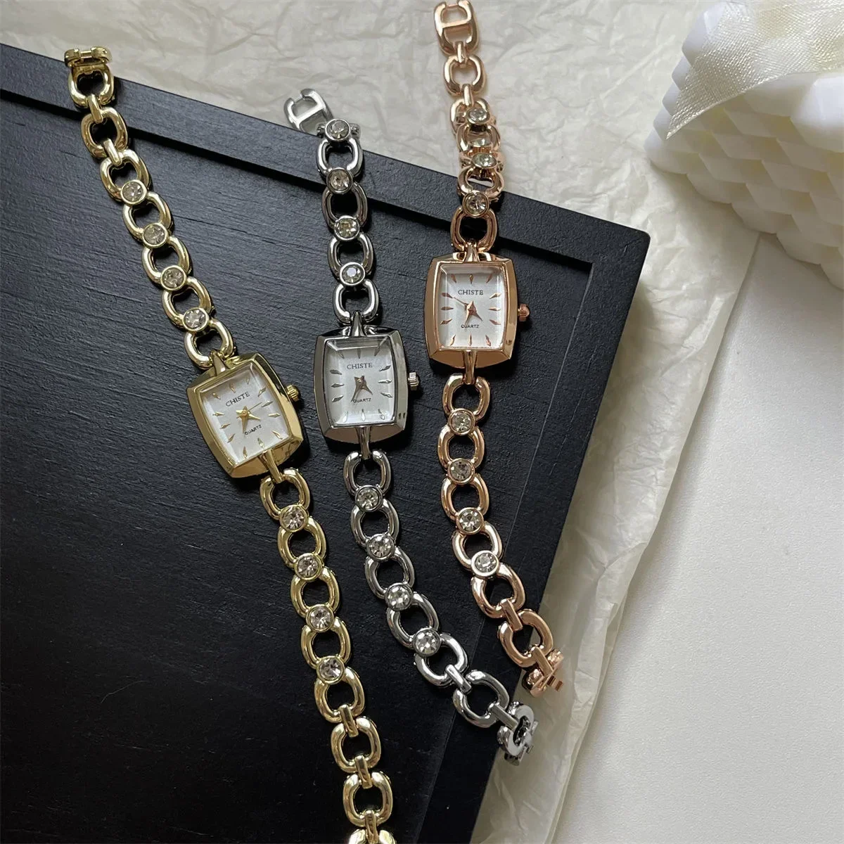 Quartz Diamond Wristwatch – Watches - Image 4