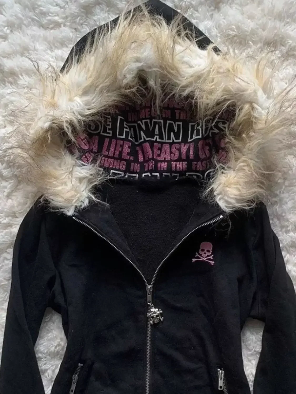 Black Cat Zip Up – Jackets - Image 3