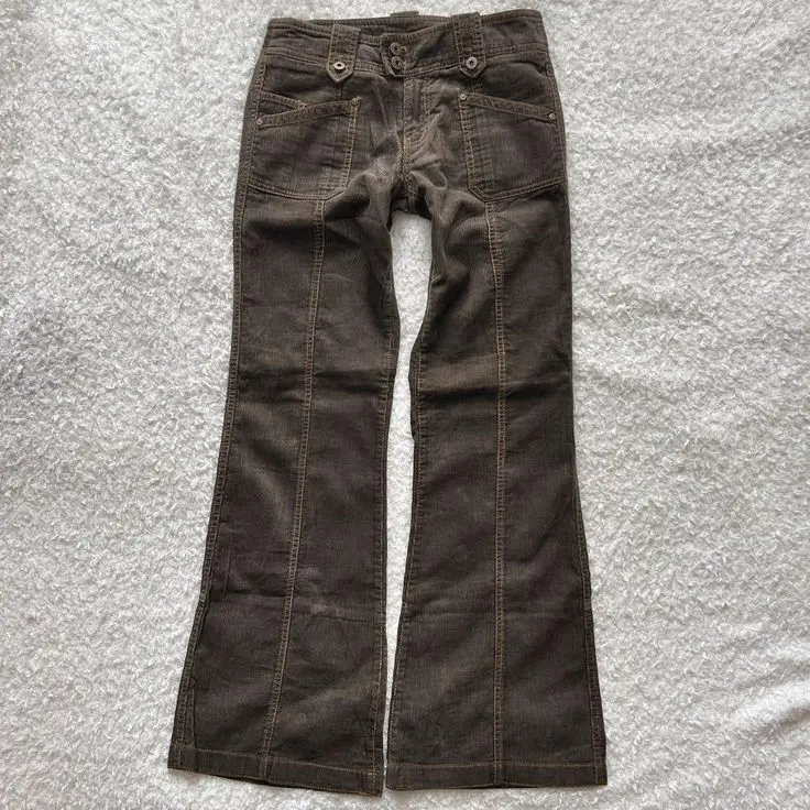 Y2K Brown Flared Jeans - Image 4