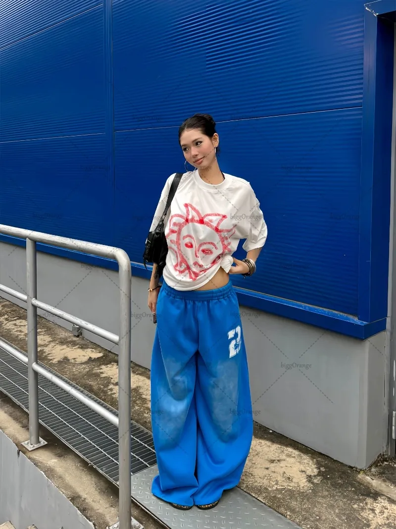 Washed Sweatpants – Blue Trousers & Joggers - Image 3