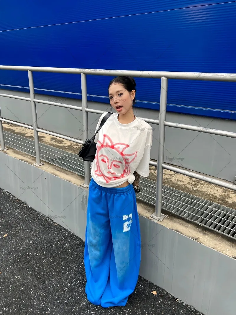 Washed Sweatpants – Blue Trousers & Joggers - Image 4