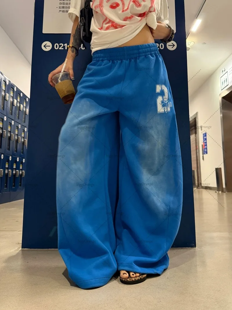 Washed Sweatpants – Blue Trousers & Joggers - Image 6