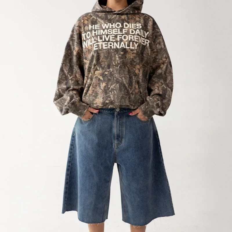 Camo Message Hoodie – Hoodies & Sweatshirts - Image 7