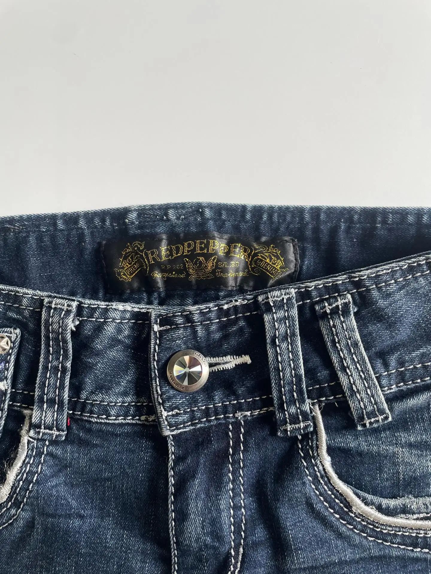Y2K Angel Denim Shorts - Image 3