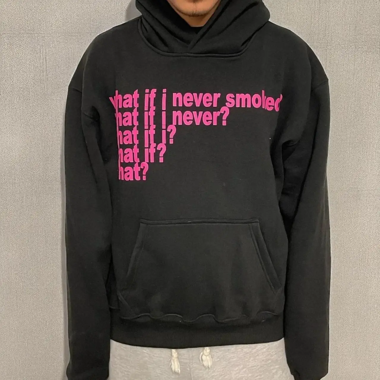 What If Hoodie – Gray Hoodies & Sweatshirts - Image 4
